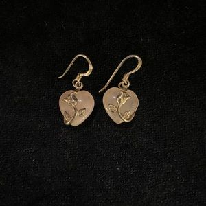 Sterling silver Pink Quartz earrings